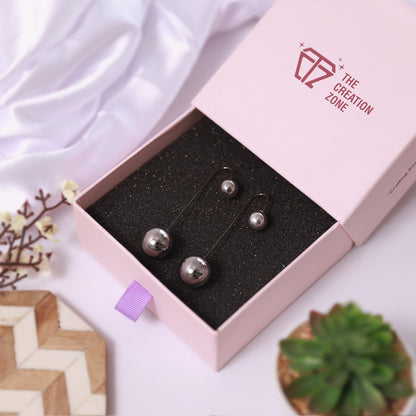 Stainless Steel Ball dangle Earring