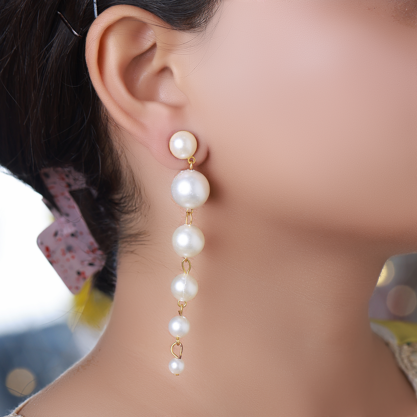 The Pearls Drop Earring