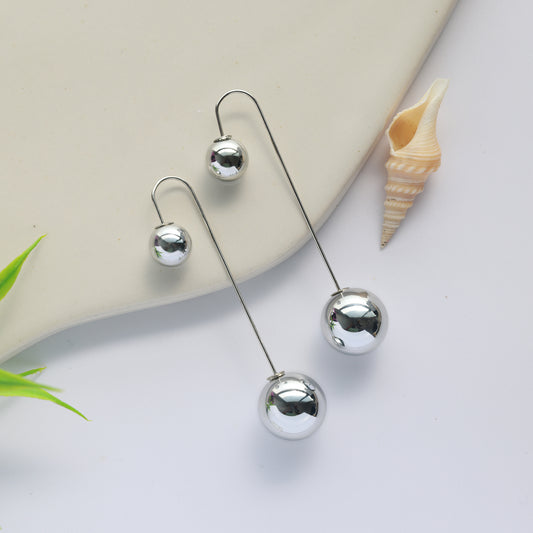 Stainless Steel Ball dangle Earring