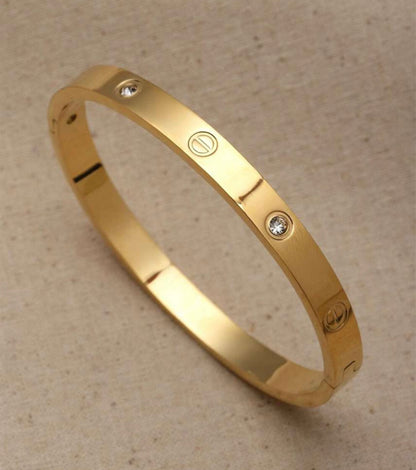 Cartier Love Bracelet, 18K Yellow Gold, Set with Diamonds