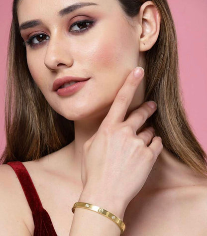 Cartier Love Bracelet, 18K Yellow Gold, Set with Diamonds